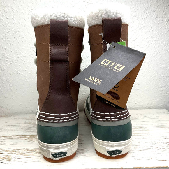 Vans Brown and Green Winter Boots - Picture 4 of 6